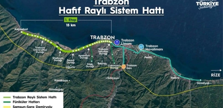 KARADENİZİN BİR İLİNE DAHA RAYLI SİSTEM
