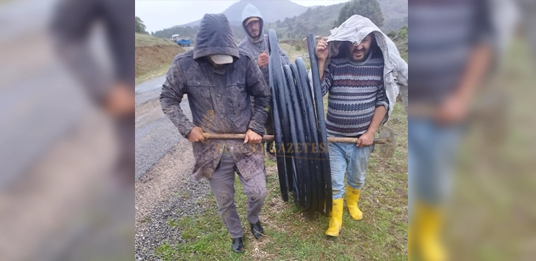 kokluce koyunde su seferberligi devam ediyor 2 Alucra, Alucra Gazetesi, Alucra Haberleri